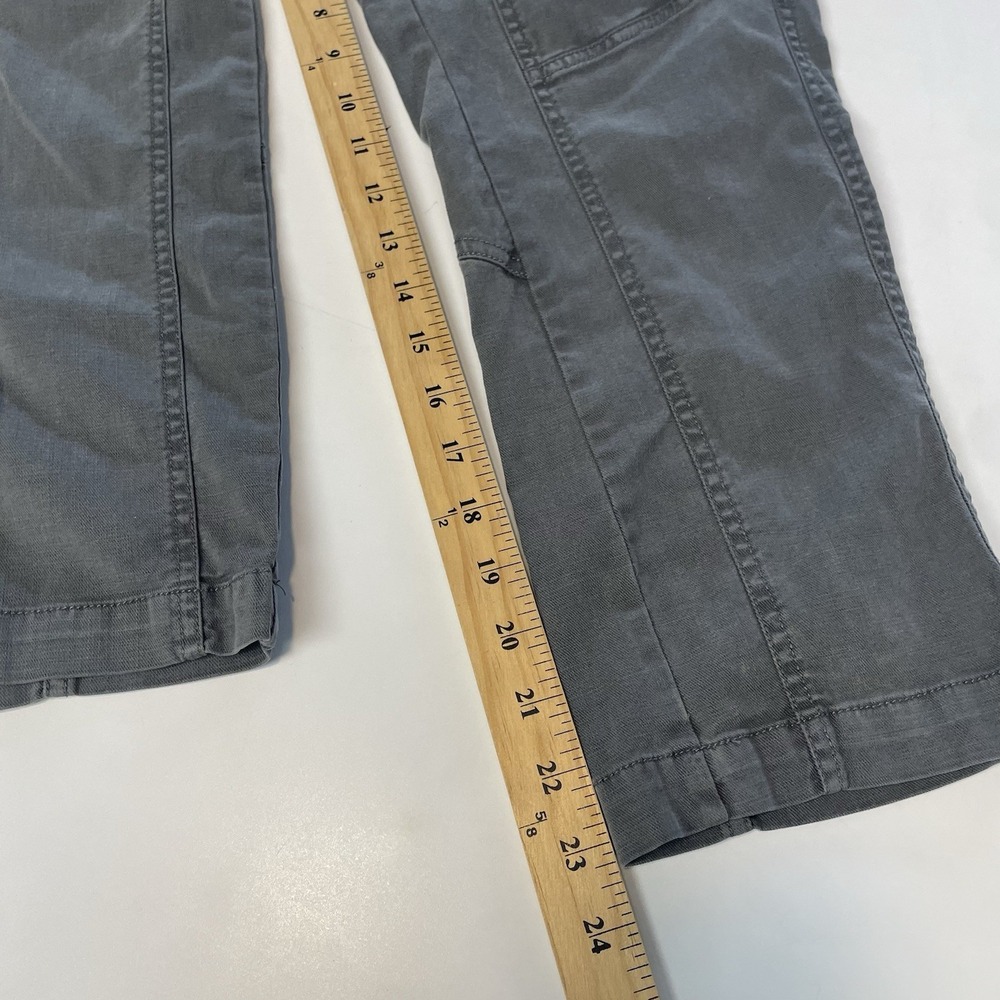 XCVI Pants Womens Large Cropped Utility Boho Pull-on Gray Gorpcore Granola L - Picture 8 of 8